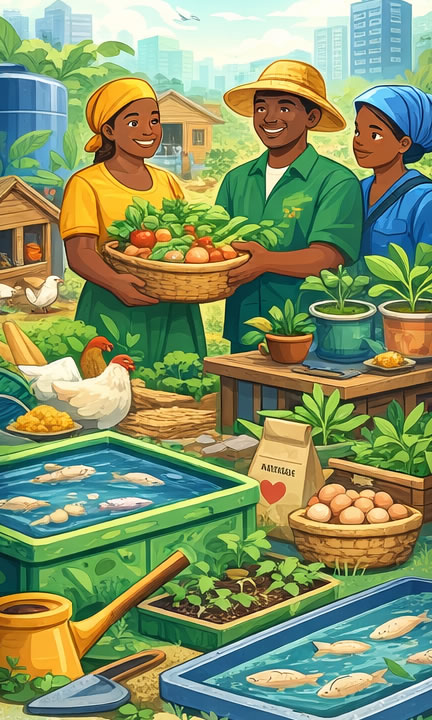 Agricultural initiative — farming support, urban agriculture, and agro-processing in Lagos Island