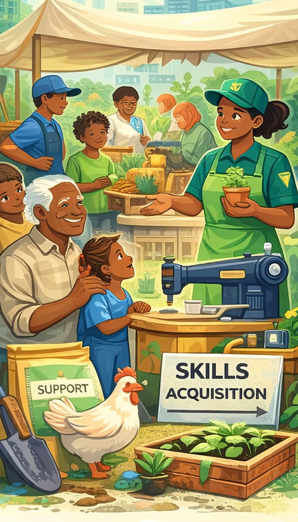 Community empowerment — youth and women skills acquisition, cooperative development in Lagos Island